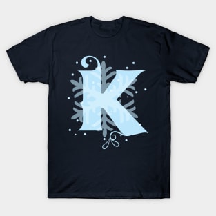 Winter Letter K T-Shirt